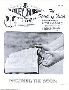 The Spirit of Faith Newsletter - June 1981 (Print Edition)